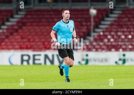 Match referee Chris Kavanagh during the Premier League match at Turf Moor, Burnley Stock Photo ...