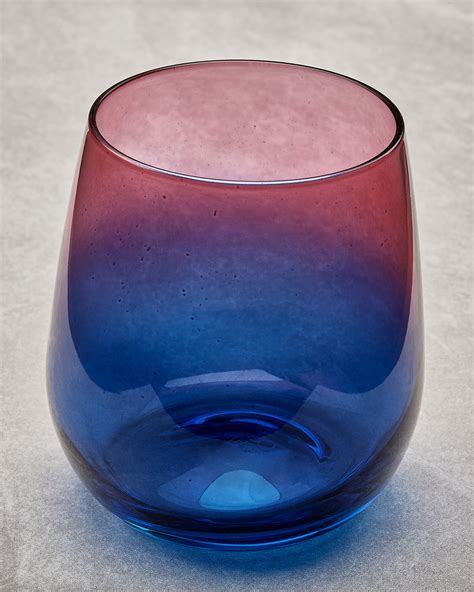 Stemless Murano Wine Glasses - Set of 4