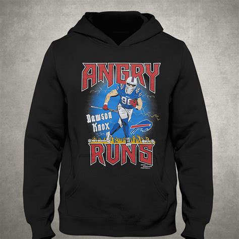 Angry Runs Bills Dawson Knox T-shirt - Shibtee Clothing