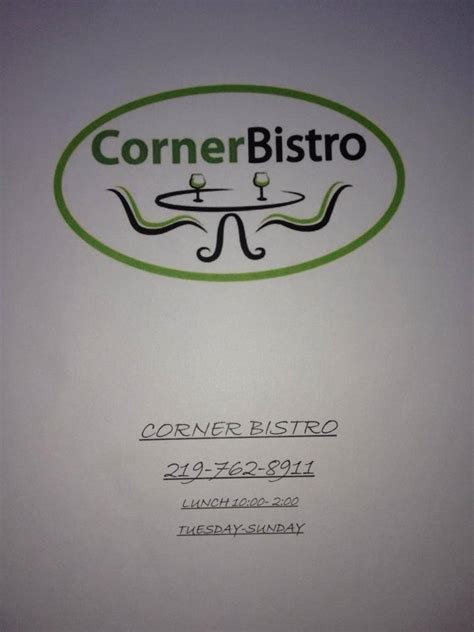 Corner Bistro Menu, Menu for Corner Bistro, Portage, Portage - Urbanspoon/Zomato