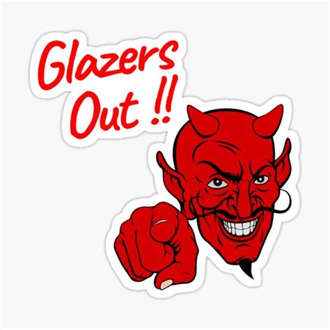 "Glazers Out" Sticker for Sale by CurtisRuecker | Redbubble