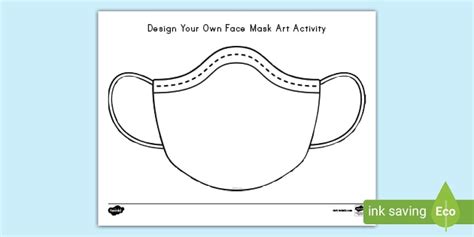 Design a Mask Template - Paper Face Mask Template - Twinkl