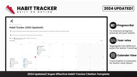 100% FREE Habit Tracker Notion Template