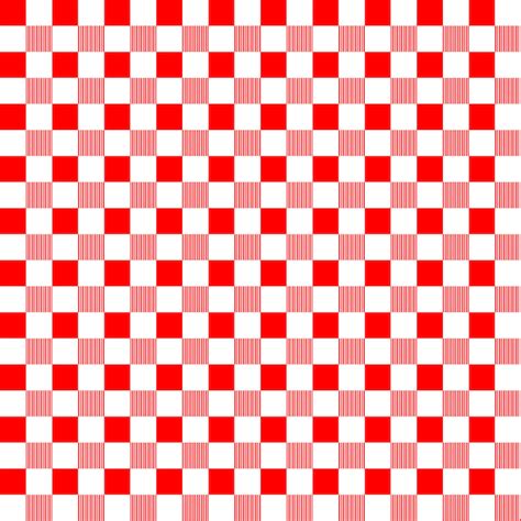 Red And White Checkered Background