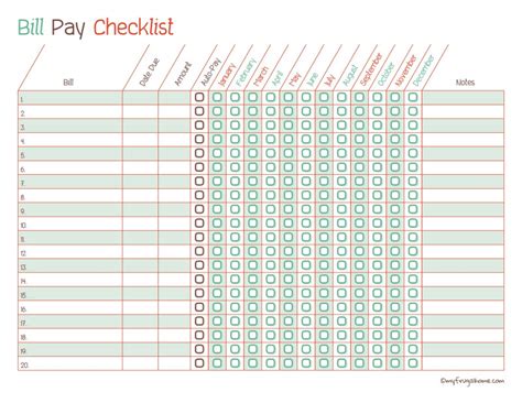 Month at A Glance Blank Calendar Template New Free Printable Bill Pay Calendar Templates | Bill ...