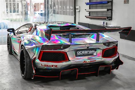 Lamborghini Aventador - Rainbow Chrome wrap | WrapStyle