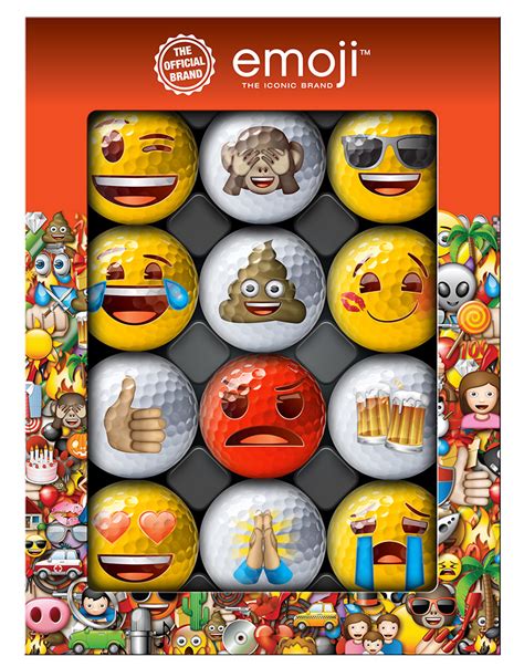 Emoji Golf Balls (12 Balls) - Golfonline