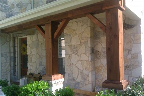 Wood Pillars Front Porch — Randolph Indoor and Outdoor Design