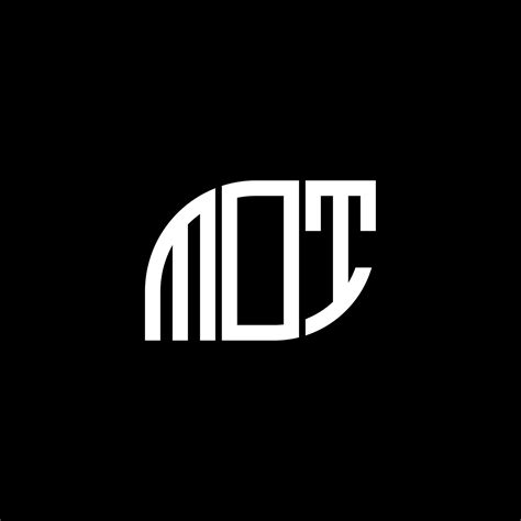 MOT letter logo design on black background. MOT creative initials ...