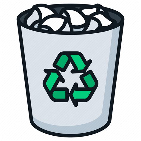 Bin, can, delete, full, recycle, trash icon - Download on Iconfinder