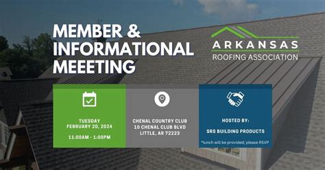 February Member & Informational Meeting, Chenal Country Club, Little Rock, February 20 2024 ...