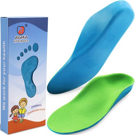 Buy Ailaka Kids Orthotic Cushioning Arch Support Shoe Insoles, Children Pu Foam Inserts for Flat ...