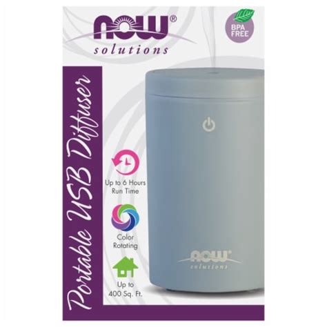 Now® Solutions Portable USB Oil Diffuser - Grey, 1 Diffuser - QFC