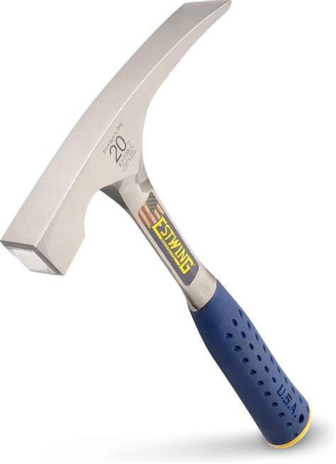 Estwing - E3‐20BLC Bricklayer's/Mason's Hammer - 20 oz Masonary ...