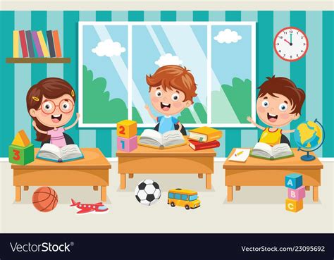 Of preschool children Royalty Free Vector Image Children's Book ...