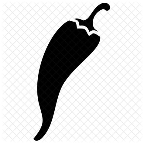 Chili Pepper Icon - Download in Glyph Style