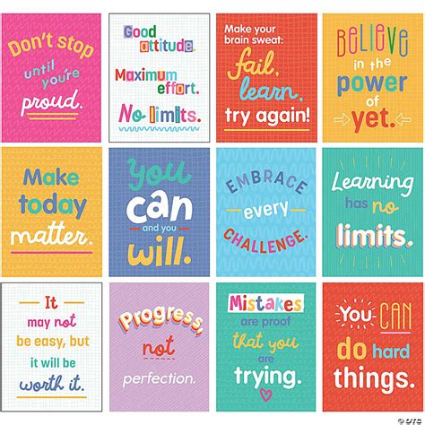 Carson Dellosa Education Mini Posters Growth Mindset Quotes Poster Set ...