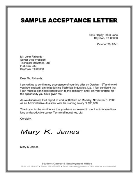 Free Job Rejection Letter Template