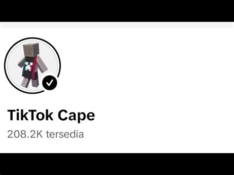 tutorial cara mendapatkan cape tiktok minecraft - YouTube