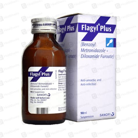 Flagyl Plus Suspension 90ml Price in Pakistan - Uses, Dosage, Side Effects