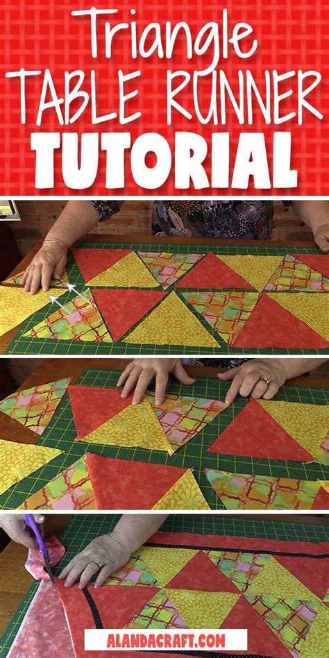 The Triangle Table Runner Tutorial | Table runner tutorial, Quilted ...