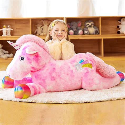 EARTHSOUND Giant Unicorn Stuffed Animal Plush Toy,43