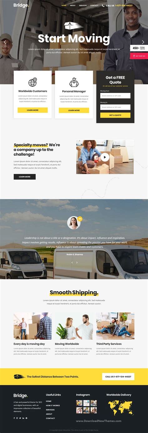 Moving Company - Creative Multipurpose WordPress Theme