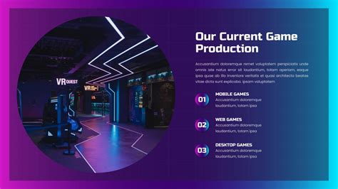 Game Production PowerPoint Template - SlideKit