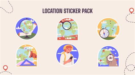 Location Sticker Pack Template