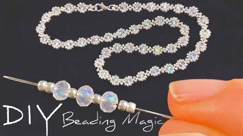 Easy Seed Bead Necklace Tutorial - Beaded Jewelry Making - YouTube
