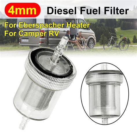 1/2Pcs 4mm ID Fuel Hose Transparent Disassemblable Diesel Fuel Filter ...