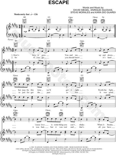 Enrique Iglesias Escape