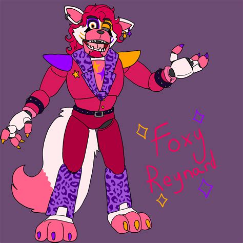 Decided to make a different approach for a Glamrock Foxy design! Meet ...