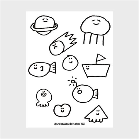 [Garcontimide] 海底總動員 (紋身貼紙)