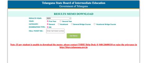 Manabadi TS Inter Results 2023 (Out): Marks memo released at tsbie.cgg ...