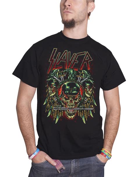 Slayer T Shirt official band logo reign in blood thrash metal new mens ...