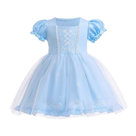Aolyty Girls Princess Dress Blue Costume 6T - Walmart.com
