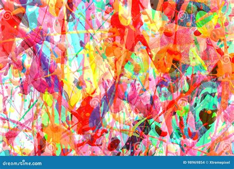 Bright color chaos stock photo. Image of splash, patterns - 98969854