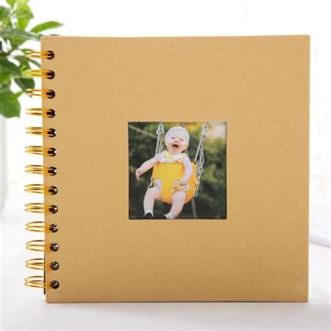 Album - album photo,Album souvenir noir en papier kraft A4,80 feuilles ...
