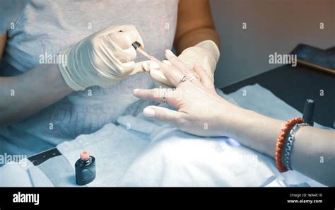 Manicure procedure hi-res stock photography and images - Alamy
