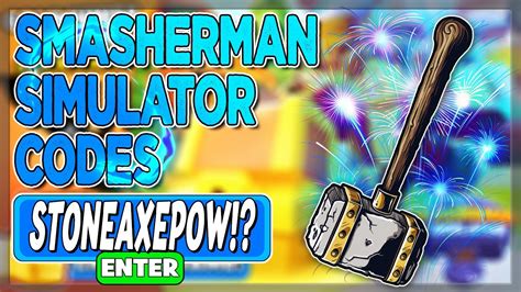 ALL ROBLOX [3x 💎] Smasherman Simulator SECRET *OP* CODES? on 2022 - YouTube