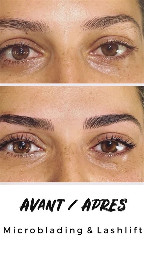Avant / Après microblading & lashlift #naturacil #microblading # ...