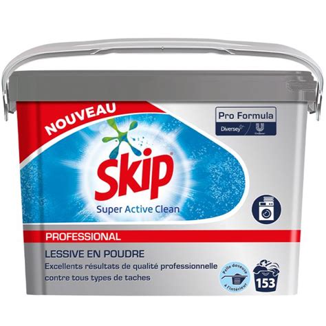 Lessive en poudre Skip Pro Formula Super Active Clean x 153