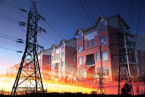 Domestic Energy Lines Photo Montage - Just Cool Stock Imagery