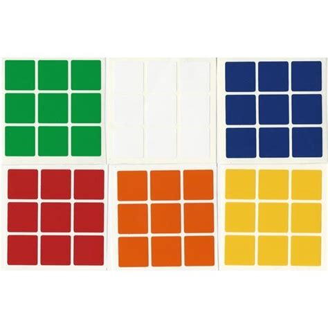 3x3 Stickers Standard Set. Magic Cube Replacement | Maskecubos.com