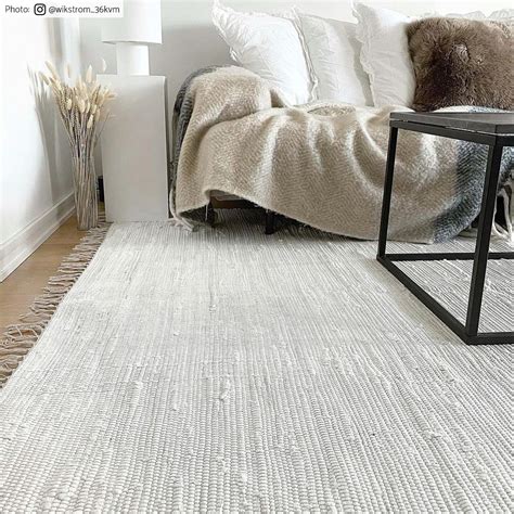 Tapis chiffons - Silje (blanc) - Trendcarpet.fr