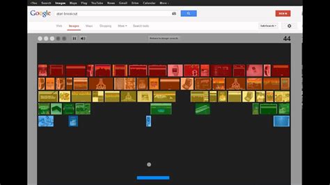 Atari Breakout Google Easter Egg - Image Breakout