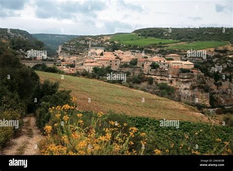 Minervois les plus beaux villages de france hi-res stock photography ...