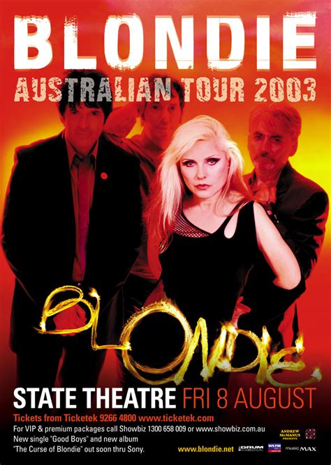 Blondie - 2003 Tour Schedule