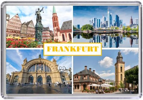Frankfurt Germany Souvenir Acrylic Fridge Magnet (Standard: 70x45mm ...